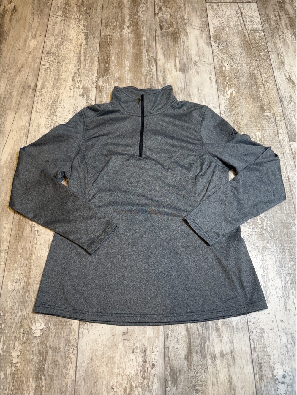 The North Face Womens XL Gray Harder Half Zip Pullover Athletic